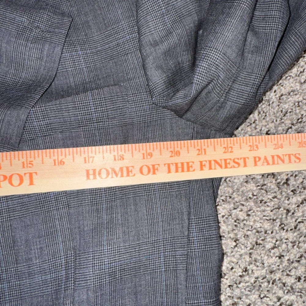 Vintage Balmain Grey Glen Plaid Blazer Jacket 42R Mens Sport Coat *PLEASE READ*